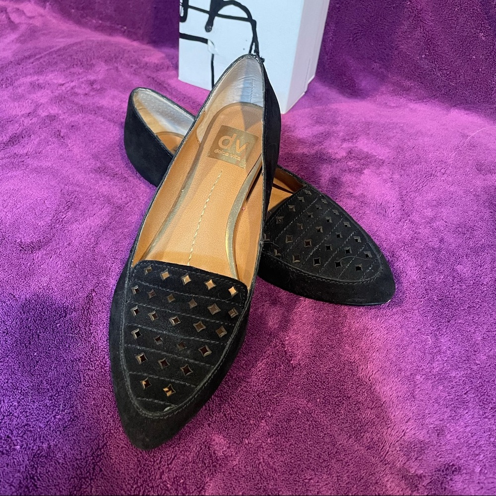 Black suede flat by DV Dolce Vita
